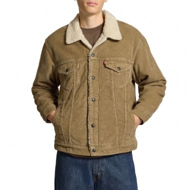 LEVI’S® RELAXED FIT SHERPA TRUCKER JACKET TIMBER WOLF