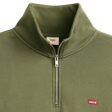 LEVI’S® ORIGINAL HOUSEMARK Q-ZIP PULLOVER MOSS OLIVE