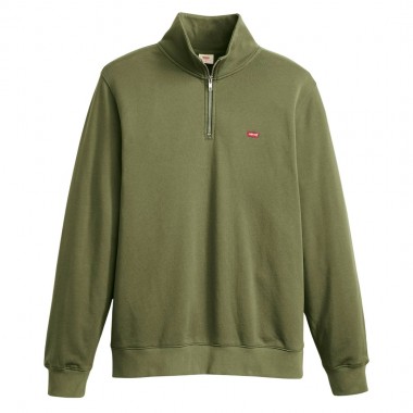 LEVI’S® ORIGINAL HOUSEMARK Q-ZIP PULLOVER MOSS OLIVE
