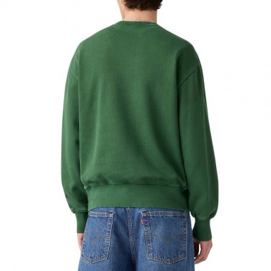 LEVI’S® AUTHENTIC CREW GARMENT DYE DARK GREEN