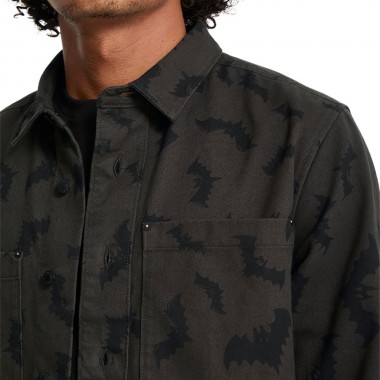 VOLCOM J.J. VILLARD LS SHIRT RINSED BLACK