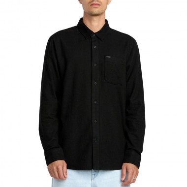 VOLCOM CADEN SOLID LS SHIRT ANTIQUE BLACK