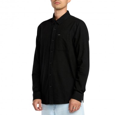 VOLCOM CADEN SOLID LS SHIRT ANTIQUE BLACK