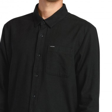 VOLCOM CADEN SOLID LS SHIRT ANTIQUE BLACK
