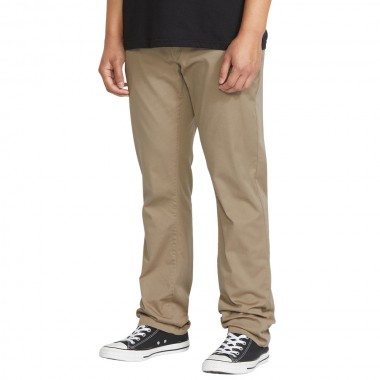 VOLCOM FRICKIN MODERN STRETCH PANTS KHAKI