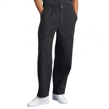 VOLCOM CHILLOW PLEAT ELASTIC WAIST PANTS ANTIQUE BLACK