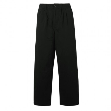 VOLCOM CHILLOW PLEAT ELASTIC WAIST PANTS ANTIQUE BLACK