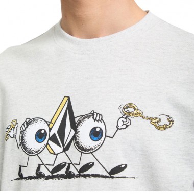 VOLCOM DANIEL SHEPARD BUDZ LS T-SHIRT BONE HEATHER