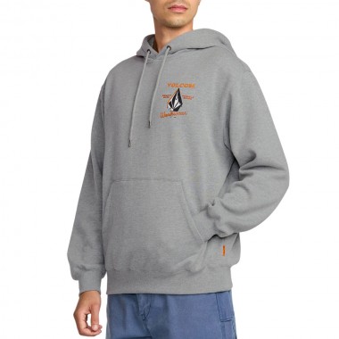 VOLCOM WORKWEAR HOODIE HEATHER GREY