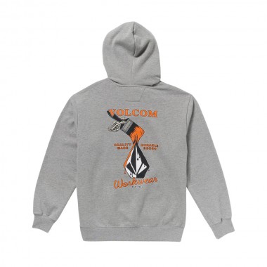 VOLCOM WORKWEAR HOODIE HEATHER GREY