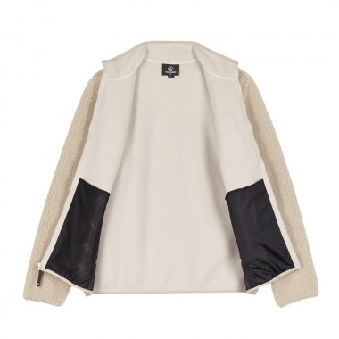 VOLCOM MUZZER FUZZAR ZIP SHERPA SWEATSHIRT STONE