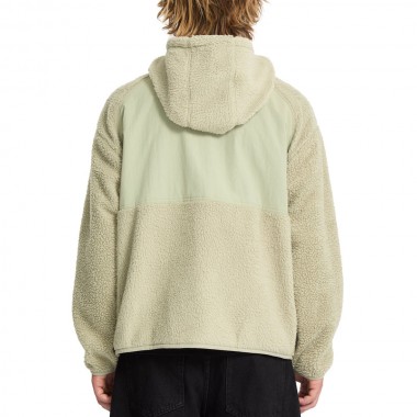 VOLCOM NOMAA SHERPA ZIP HOODIE GREEN TEA