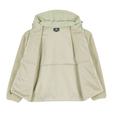 VOLCOM NOMAA SHERPA ZIP HOODIE GREEN TEA