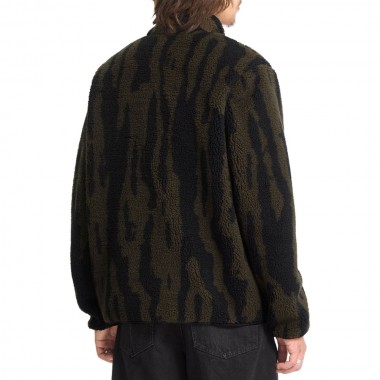 VOLCOM STORM STONE SHERPA ZIP SWEATSHIRT SAGE LEAF