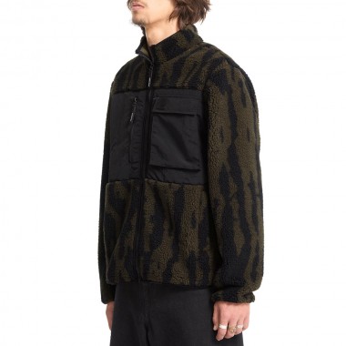 VOLCOM STORM STONE SHERPA ZIP SWEATSHIRT SAGE LEAF