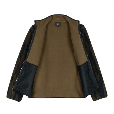 VOLCOM STORM STONE SHERPA ZIP SWEATSHIRT SAGE LEAF