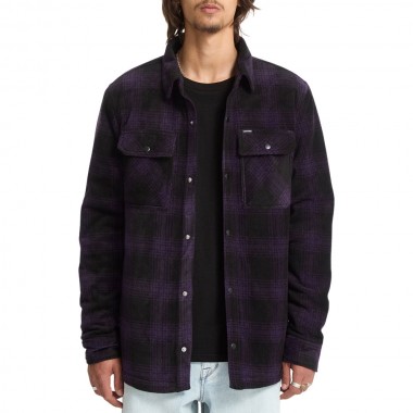 VOLCOM BOWERED FLEECE LS SHIRT DARK PURPLE