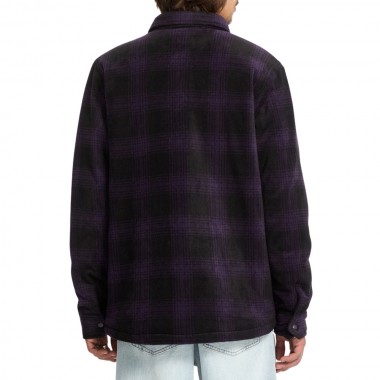 VOLCOM BOWERED FLEECE LS SHIRT DARK PURPLE