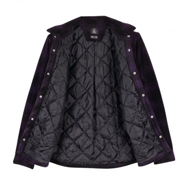 VOLCOM BOWERED FLEECE LS SHIRT DARK PURPLE