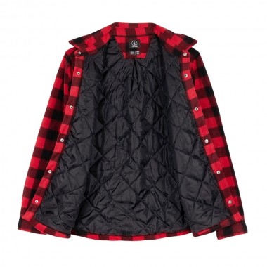 VOLCOM BOWERED FLEECE LS SHIRT LIFEGUARD RED