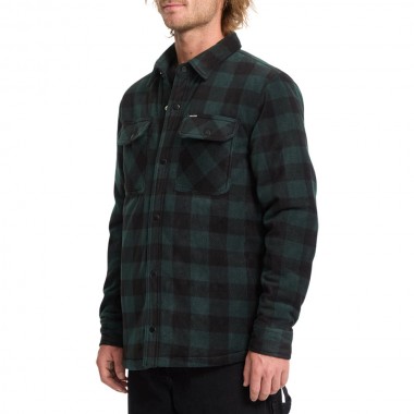 VOLCOM BOWERED FLEECE LS SHIRT SCARAB