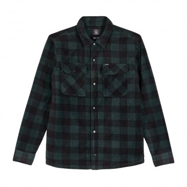 VOLCOM BOWERED FLEECE LS SHIRT SCARAB