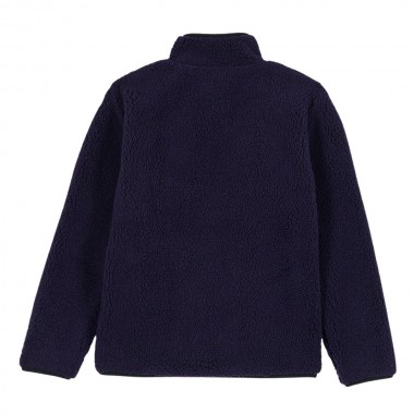 VOLCOM MUZZER FUZZAR K ZIP SHERPA SWEATSHIRT DARK PURPLE