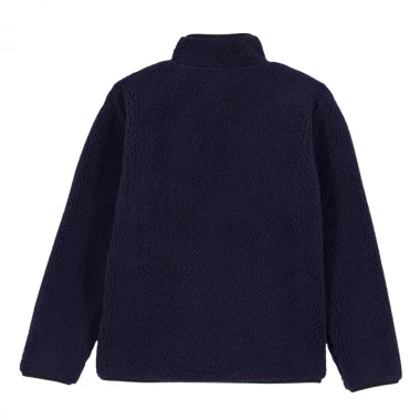 VOLCOM MUZZER FUZZAR K ZIP SHERPA SWEATSHIRT DARK PURPLE