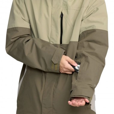 VOLCOM L INS GORE-TEX SNOW JACKET MOSS GREEN