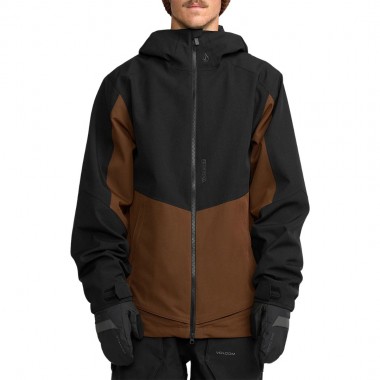VOLCOM BRIGHTON FULL ZIP SNOW JACKET BROWN