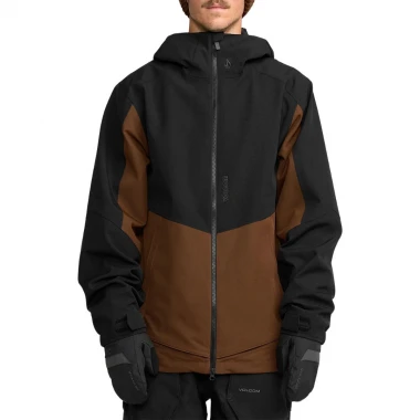 VOLCOM BRIGHTON FULL ZIP SNOW JACKET BROWN