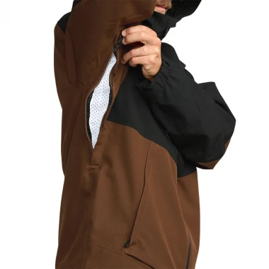 VOLCOM BRIGHTON FULL ZIP SNOW JACKET BROWN