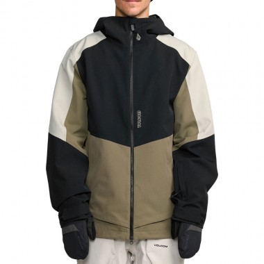 VOLCOM BRIGHTON FULL ZIP SNOW JACKET MILITARY