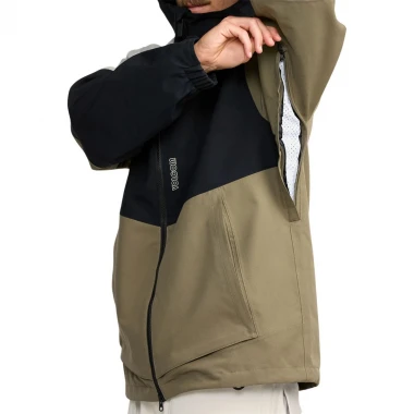 VOLCOM BRIGHTON FULL ZIP SNOW JACKET MILITARY