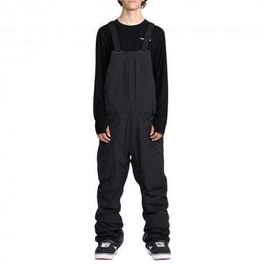 VOLCOM RAIN GORE-TEX SNOW BIB OVERALL BLACK
