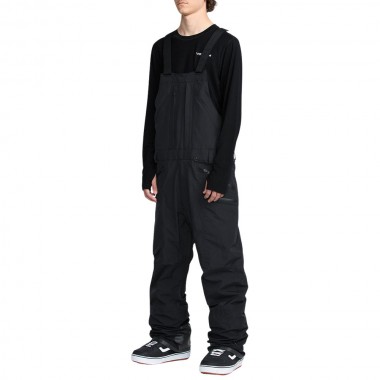 VOLCOM RAIN GORE-TEX SNOW BIB OVERALL BLACK