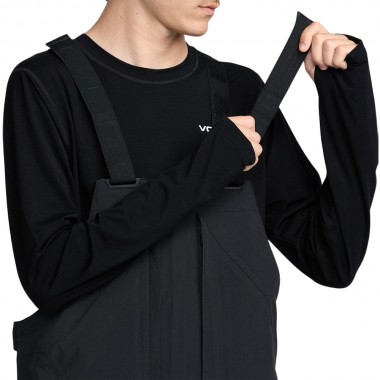 VOLCOM RAIN GORE-TEX SNOW BIB OVERALL BLACK