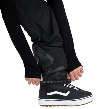 VOLCOM RAIN GORE-TEX SNOW BIB OVERALL BLACK