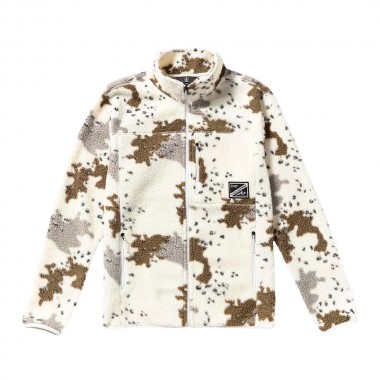 VOLCOM NELSON SHERPA FULL ZIP SWEATSHIRT WHITE
