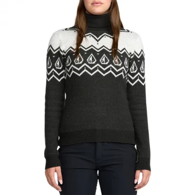 VOLCOM FIRESIDE W SWEATER BLACK