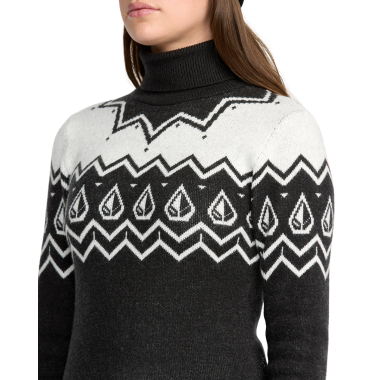 VOLCOM FIRESIDE W SWEATER BLACK