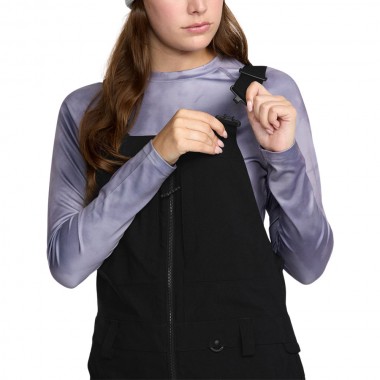VOLCOM SWIFT W SNOW BIB OVERALL BLACK