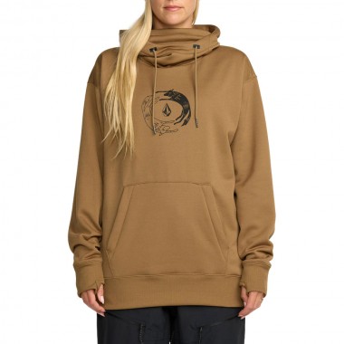 VOLCOM RIDING HYDRO W HOODIE BRONZE
