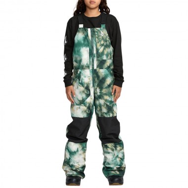 VOLCOM BARKLEY INS K SNOW BIB OVERALL GREEN