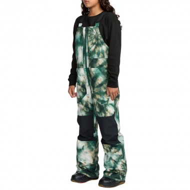 VOLCOM BARKLEY INS K SNOW BIB OVERALL GREEN