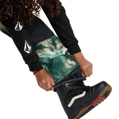 VOLCOM BARKLEY INS K SNOW BIB OVERALL GREEN
