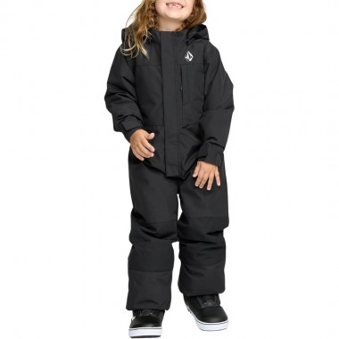 VOLCOM LITTLE FLURRY ONE PIECE K SNOW SUIT BLACK