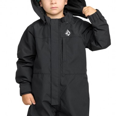 VOLCOM LITTLE FLURRY ONE PIECE K SNOW SUIT BLACK
