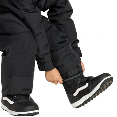 VOLCOM LITTLE FLURRY ONE PIECE K SNOW SUIT BLACK