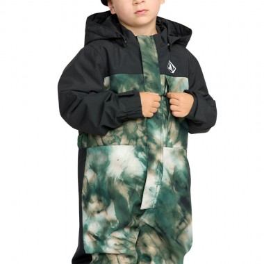 VOLCOM LITTLE FLURRY ONE PIECE K SNOW SUIT GREEN